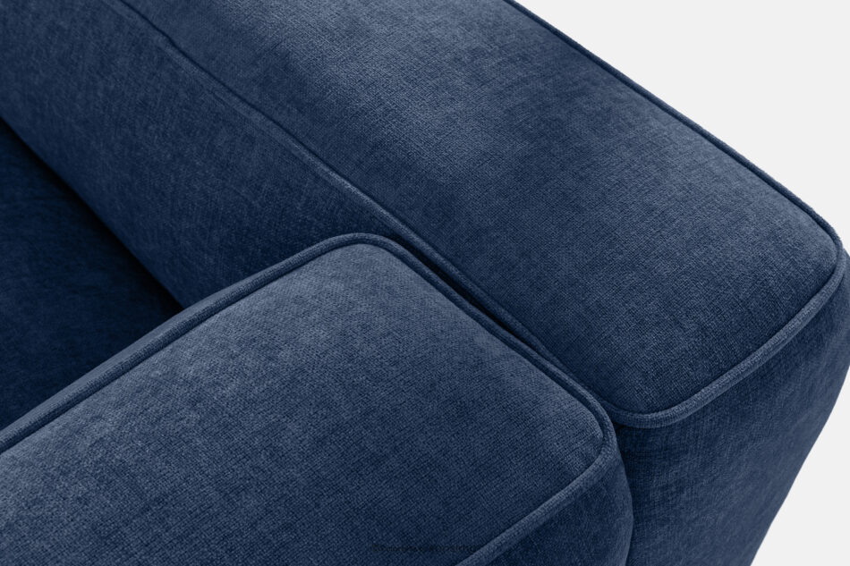 FUBBO Miękka sofa trzyosobowa w tkaninie plecionej granatowy granatowy - zdjęcie 6