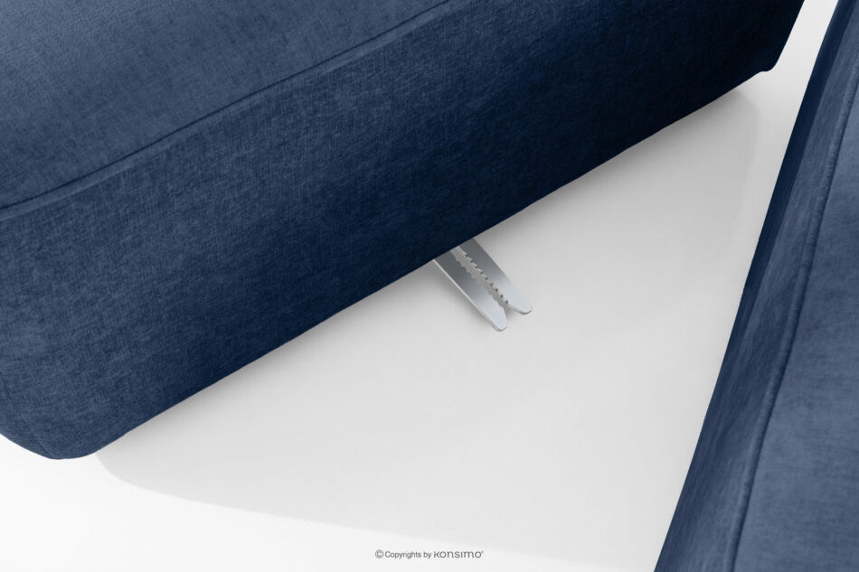 FUBBO Miękka sofa trzyosobowa w tkaninie plecionej granatowy granatowy - zdjęcie 8