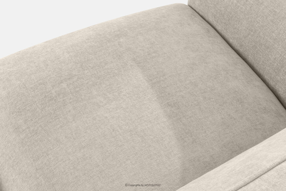 FUBBO Miękka sofa trzyosobowa w tkaninie plecionej ecru ecru - zdjęcie 4