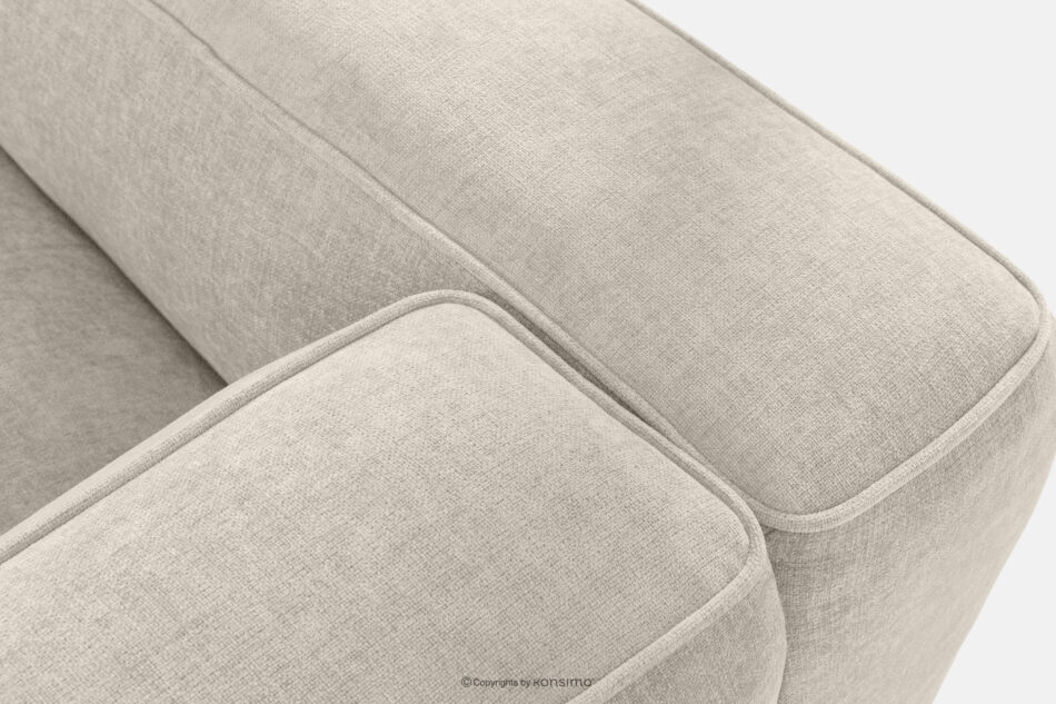 FUBBO Miękka sofa trzyosobowa w tkaninie plecionej ecru ecru - zdjęcie 6