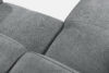 FUBBO Miękki narożnik w tkaninie plecionej lewy szary szary - zdjęcie 6