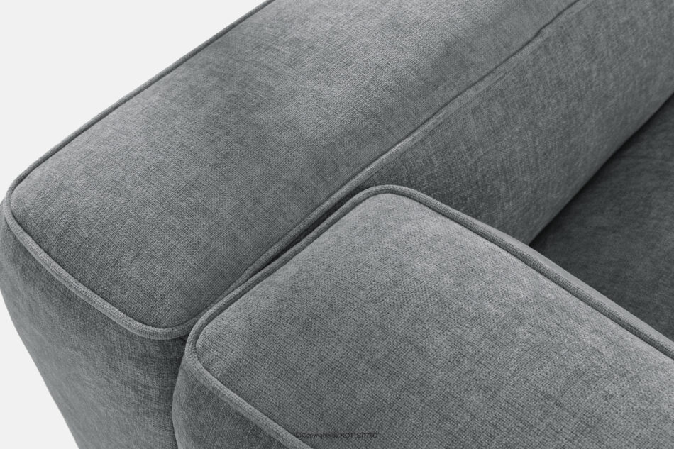 FUBBO Miękki narożnik w tkaninie plecionej lewy szary szary - zdjęcie 6