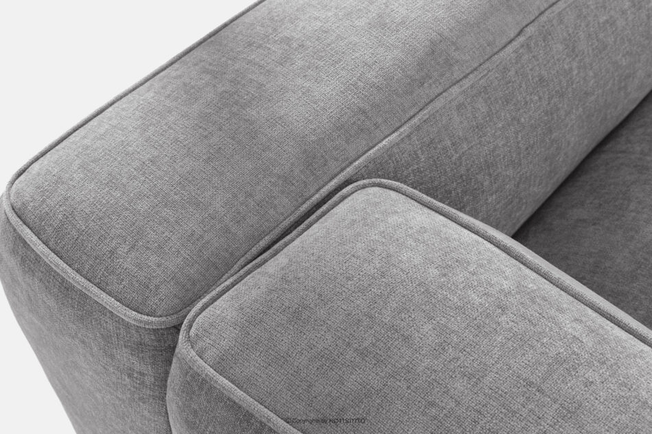 FUBBO Miękki narożnik w tkaninie plecionej lewy jasny szary jasny szary - zdjęcie 6