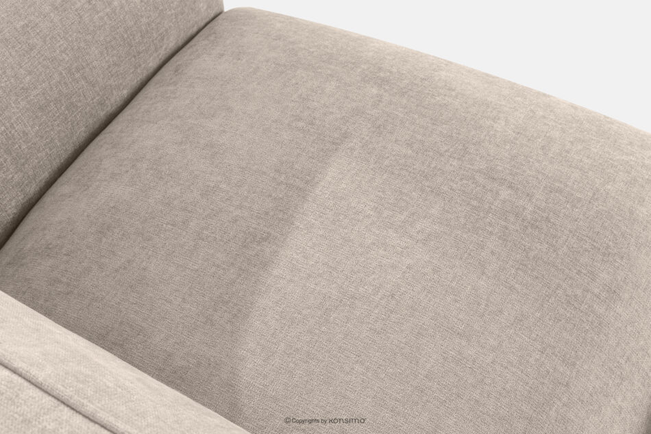 FUBBO Miękki narożnik w tkaninie plecionej lewy kremowy kremowy - zdjęcie 4