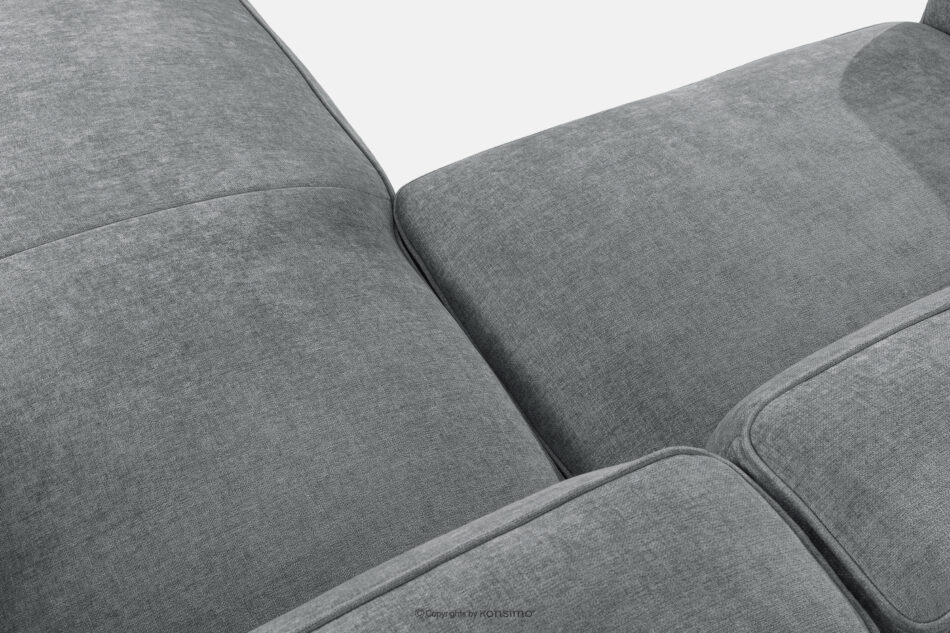 FUBBO Miękki narożnik w tkaninie plecionej prawy szary szary - zdjęcie 5