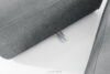 FUBBO Miękki narożnik w tkaninie plecionej prawy szary szary - zdjęcie 9