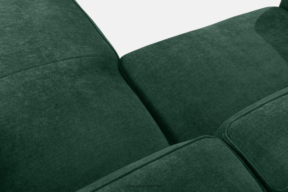 FUBBO Miękki narożnik w tkaninie plecionej prawy ciemny zielony ciemny zielony - zdjęcie 5