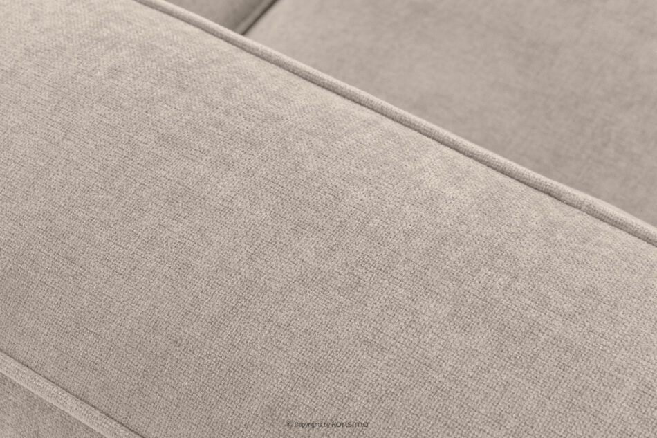 FUBBO Miękki narożnik w tkaninie plecionej prawy kremowy kremowy - zdjęcie 9