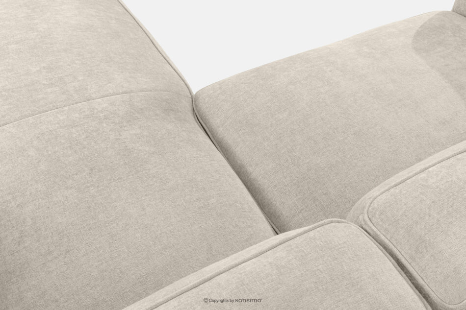 FUBBO Miękki narożnik w tkaninie plecionej prawy ecru ecru - zdjęcie 5