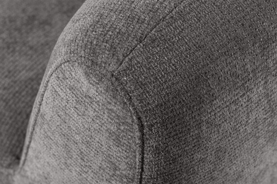 BRESCO Ławka tapicerowana do jadalni 120 cm tkanina szenil ciemny szary ciemny szary - zdjęcie 7