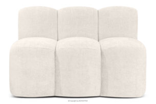 BRESCO, https://konsimo.pl/kolekcja/bresco/ Ławka tapicerowana do jadalni 120 cm tkanina szenil kremowy kremowy - zdjęcie