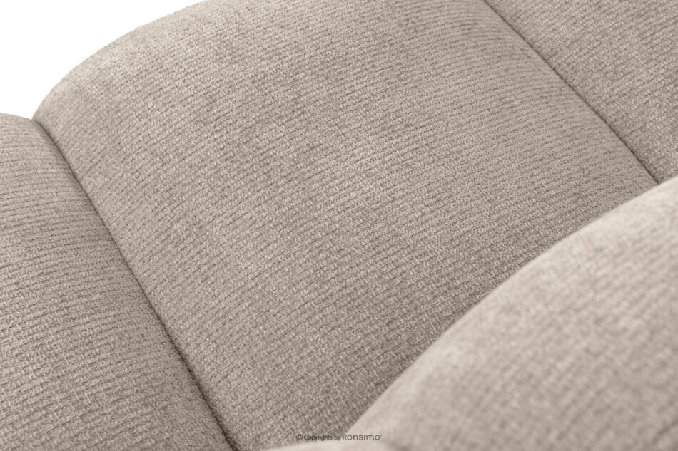 BRESCO Ławka tapicerowana do jadalni 120 cm tkanina szenil beżowy beżowy - zdjęcie 5