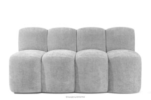 BRESCO, https://konsimo.pl/kolekcja/bresco/ Ławka tapicerowana do jadalni 160 cm tkanina szenil jasny szary jasny szary - zdjęcie