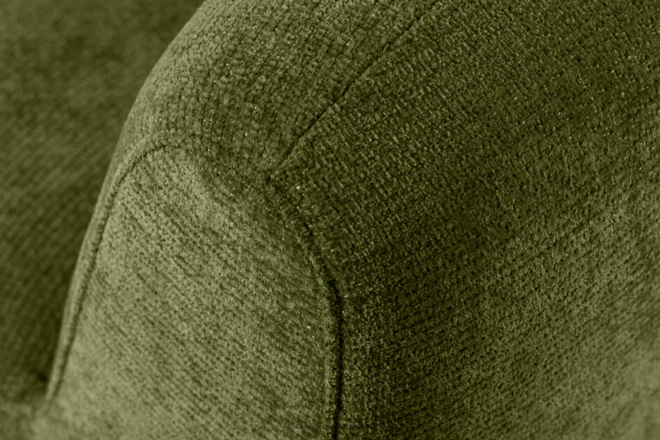 BRESCO Ławka tapicerowana do jadalni 160 cm tkanina szenil oliwkowy oliwkowy - zdjęcie 7