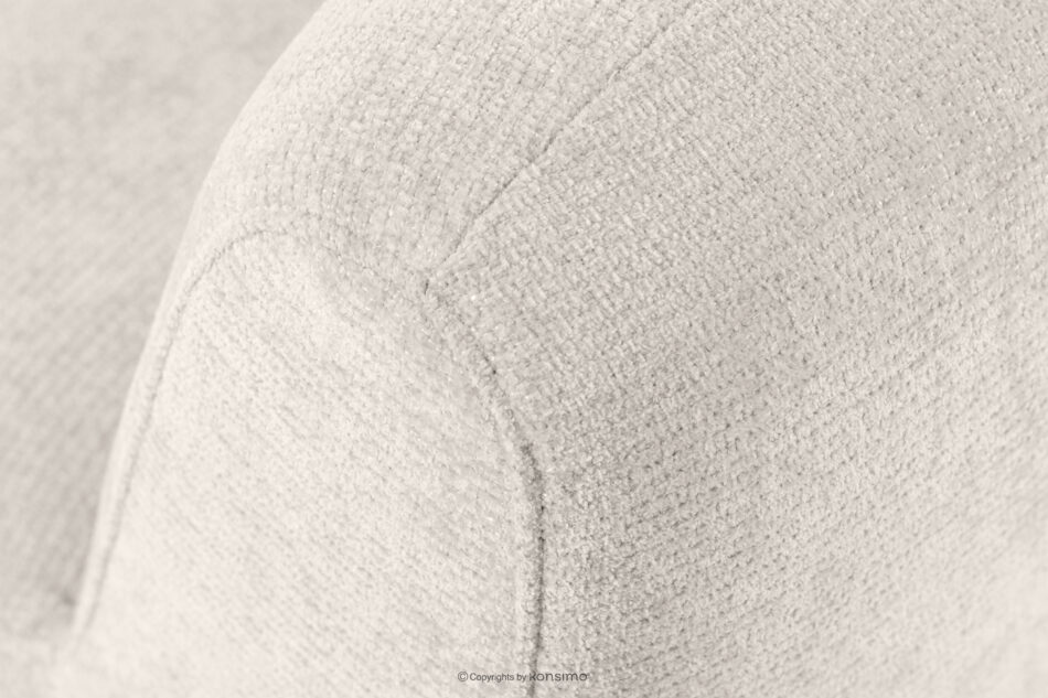 BRESCO Ławka tapicerowana do jadalni 160 cm tkanina szenil kremowy kremowy - zdjęcie 7