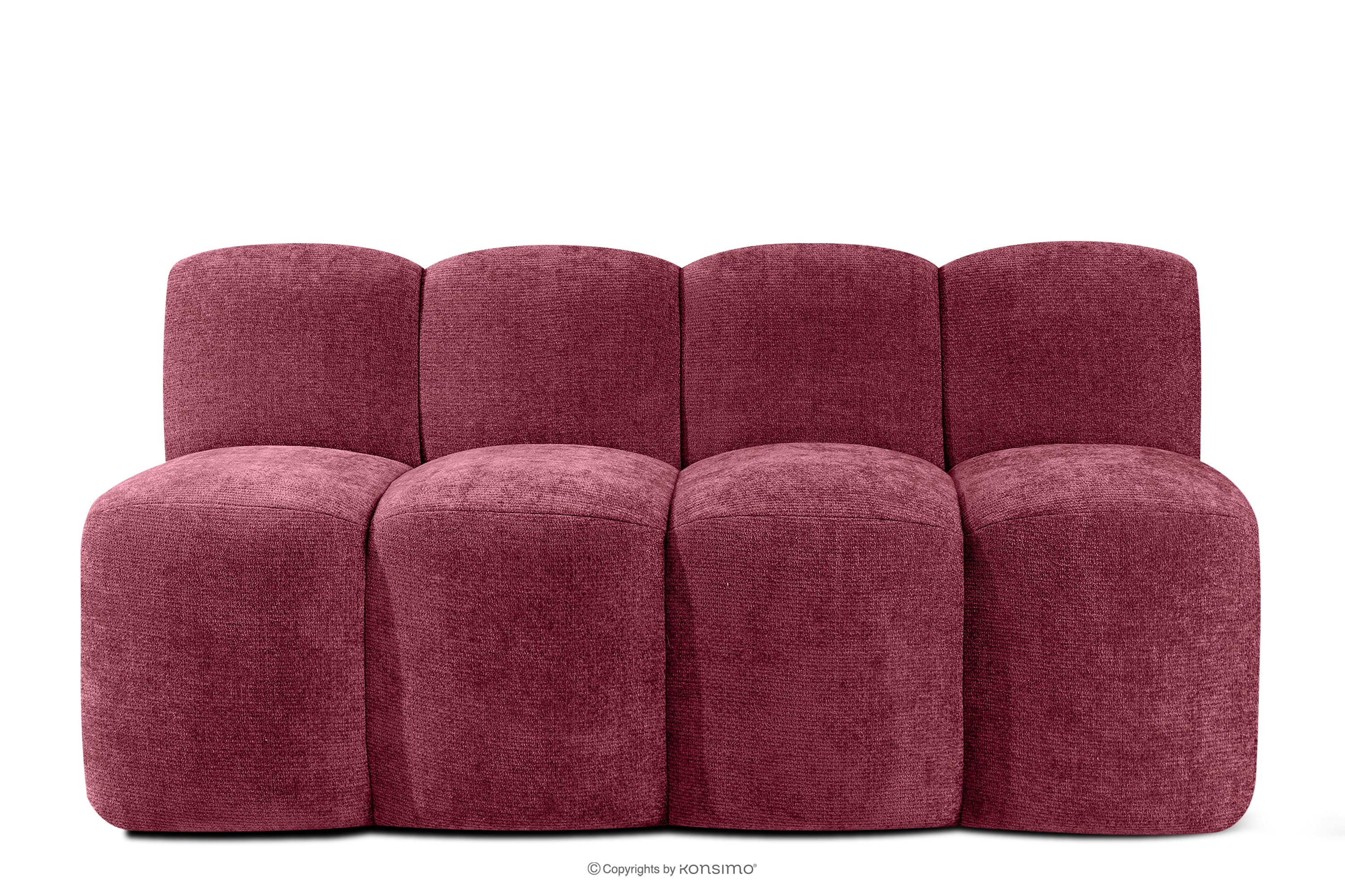 Ławka tapicerowana do jadalni 160 cm tkanina szenil bordowy