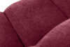 BRESCO Ławka tapicerowana do jadalni 160 cm tkanina szenil bordowy bordowy - zdjęcie 6