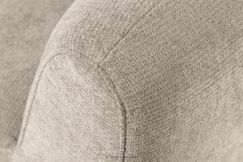 BRESCO Ławka tapicerowana do jadalni 160 cm tkanina szenil beżowy beżowy - zdjęcie 7