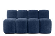 Ławka tapicerowana do jadalni 160 cm tkanina szenil granatowy