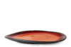 PRIMA Patera płaska ręcznie szkliwiona czerwony czerwony - zdjęcie 1