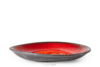 PRIMA Patera głęboka ręcznie szkliwiona czerwony czerwony - zdjęcie 1