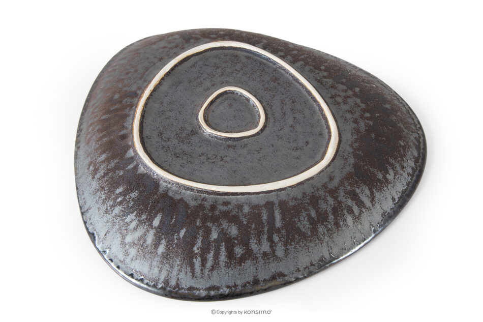 PRIMA Patera głęboka ręcznie szkliwiona czerwony czerwony - zdjęcie 3