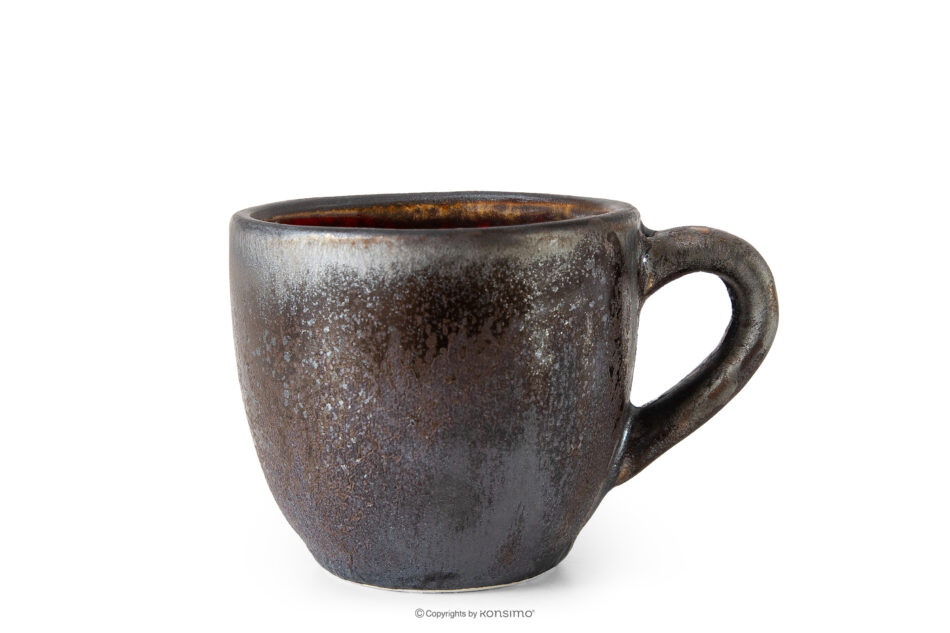 PRIMA Filiżanka do espresso ręcznie szkliwiona czerwony czerwony - zdjęcie 0