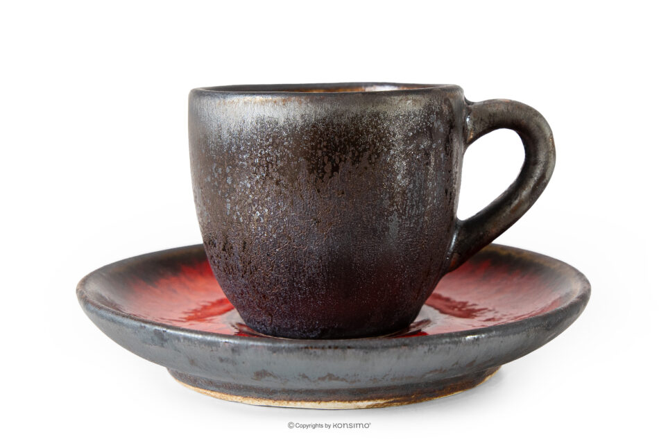 PRIMA Zestaw obiadowo-śniadaniowo-kawowy 6 os. (60 el.) czerwony czerwony - zdjęcie 18