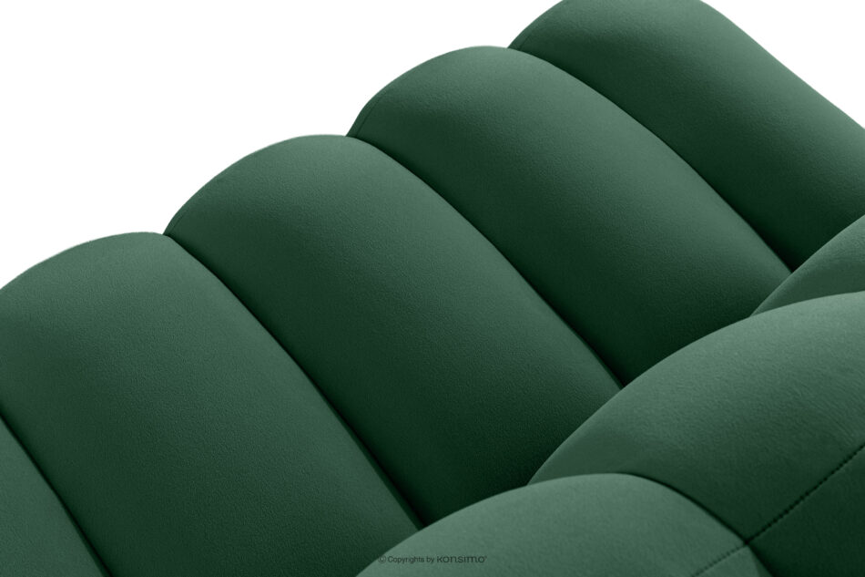 CORDA Ławka tapicerowana do jadalni 120 cm welur ciemny zielony ciemny zielony - zdjęcie 5