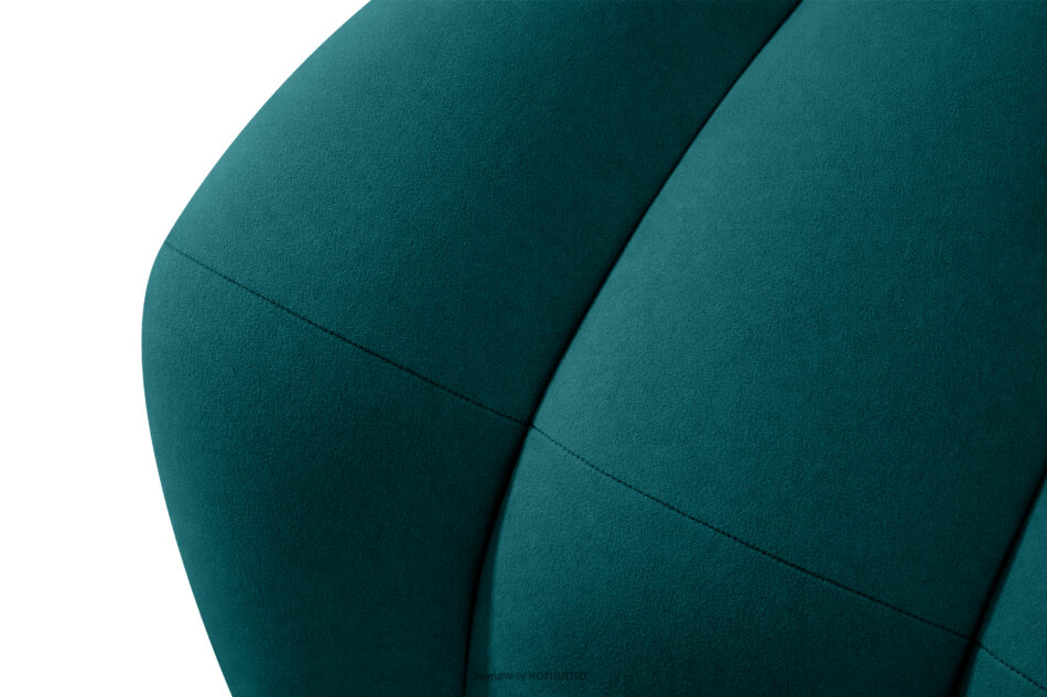 CORDA Ławka tapicerowana do jadalni 120 cm welur morski morski - zdjęcie 7