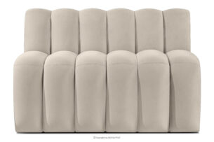 CORDA, https://konsimo.pl/kolekcja/corda/ Ławka tapicerowana do jadalni 120 cm welur kremowy kremowy - zdjęcie