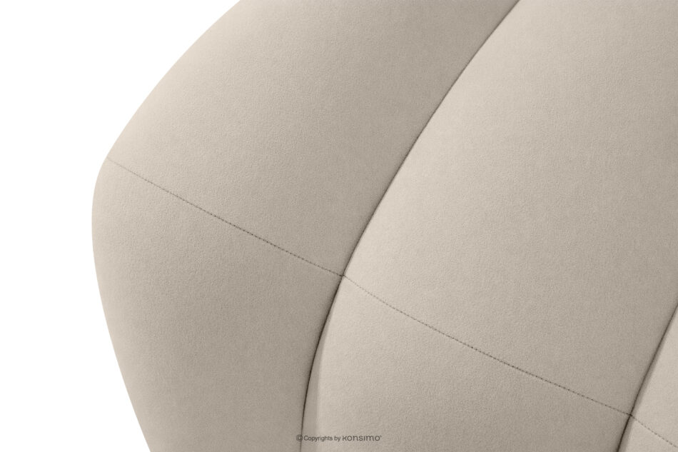 CORDA Ławka tapicerowana do jadalni 120 cm welur kremowy kremowy - zdjęcie 7