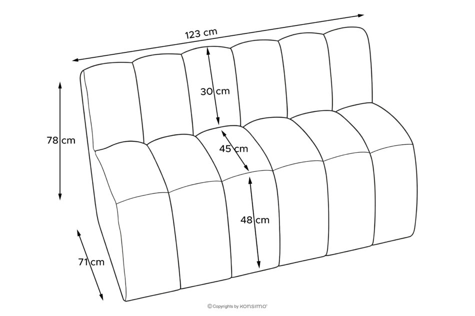 CORDA Ławka tapicerowana do jadalni 120 cm welur jasny szary jasny szary - zdjęcie 10