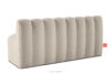 CORDA Ławka tapicerowana z oparciem 160 cm welur kremowy kremowy - zdjęcie 4