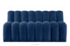 CORDA Ławka tapicerowana z oparciem 160 cm welur granatowy granatowy - zdjęcie 1