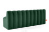CORDA Ławka tapicerowana z oparciem 200 cm welur ciemny zielony ciemny zielony - zdjęcie 4