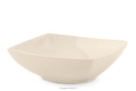 Talerz głęboki kwadratowy beżowy połysk