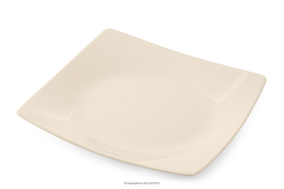 EPIRI Zestaw obiadowy kwadratowy beżowy połysk 6 os. (18el) beżowy połysk - zdjęcie 4