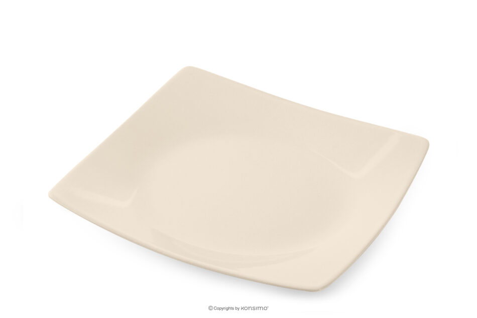 EPIRI Zestaw obiadowy kwadratowy beżowy połysk 12 os. (36el) beżowy połysk - zdjęcie 2