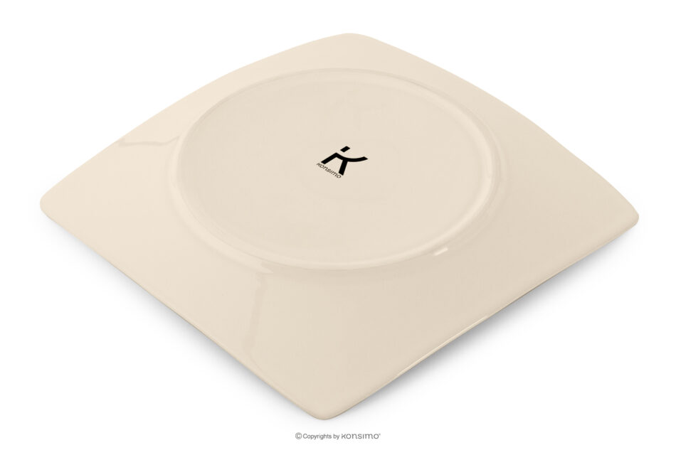 EPIRI Zestaw obiadowy kwadratowy beżowy połysk 12 os. (36el) beżowy połysk - zdjęcie 5