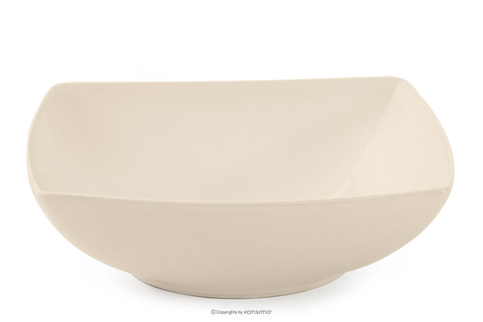 EPIRI Talerz głęboki kwadratowy beżowy połysk 6szt. beżowy połysk - zdjęcie 4