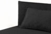 ROTI Łóżko typu sofa 90 cm w tkaninie sztruks czarny czarny - zdjęcie 6