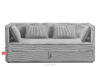 ROTI Łóżko typu sofa 90 cm w tkaninie sztruks jasny szary jasny szary - zdjęcie 1