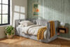 ROTI Łóżko typu sofa 90 cm w tkaninie sztruks jasny szary jasny szary - zdjęcie 14