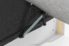 ROTI Łóżko typu sofa 90 cm w tkaninie sztruks ciemny szary ciemny szary - zdjęcie 7