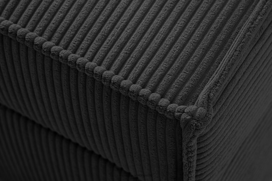 ROTI Łóżko typu sofa 90 cm w tkaninie sztruks ciemny szary ciemny szary - zdjęcie 7