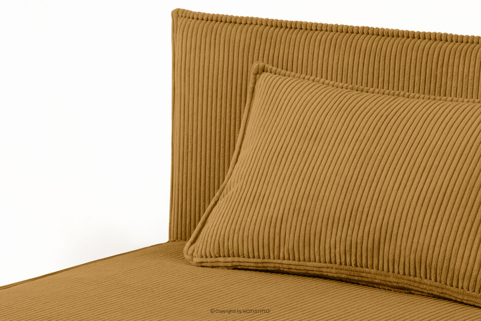 ROTI Łóżko typu sofa 90 cm w tkaninie sztruks żółty żółty - zdjęcie 5
