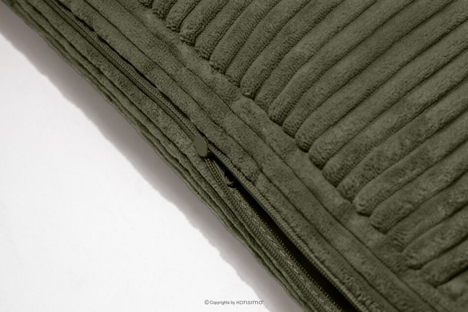 ROTI Łóżko typu sofa 90 cm w tkaninie sztruks oliwkowy oliwkowy - zdjęcie 10