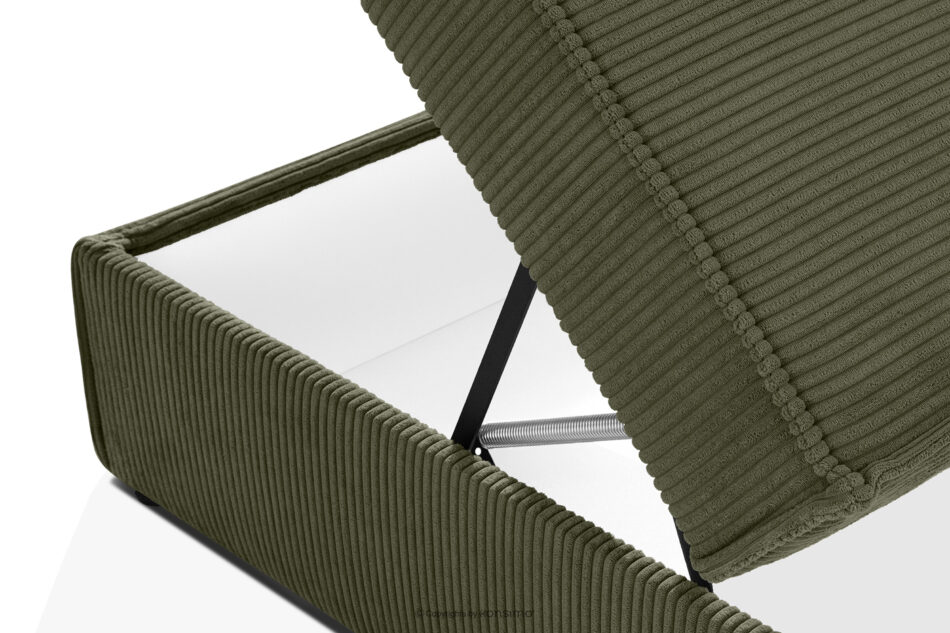 ROTI Łóżko typu sofa 90 cm w tkaninie sztruks oliwkowy oliwkowy - zdjęcie 11