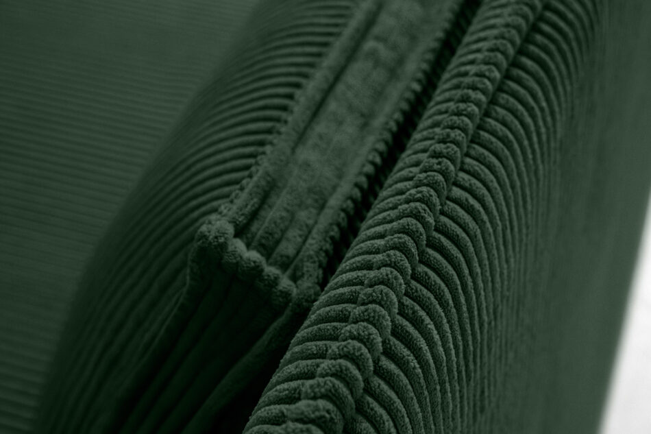 ROTI Łóżko dla nastolatka typu sofa w tkaninie sztruks 90 cm ciemny zielony ciemny zielony - zdjęcie 9